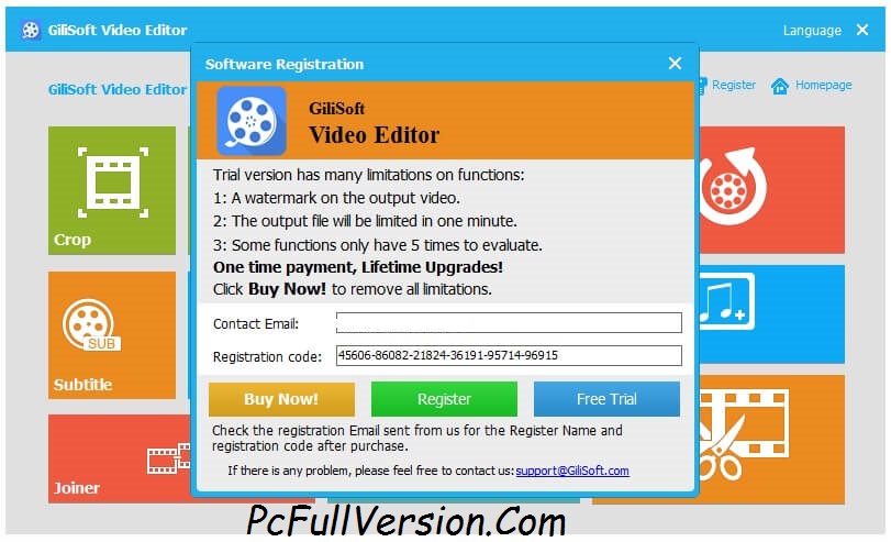 Gilisoft Video Editor Registration Code Working