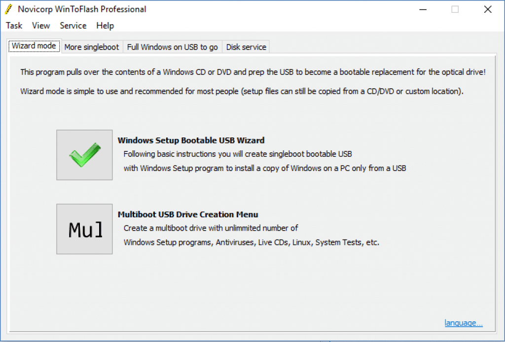 Novicorp WinToFlash Professional License Key