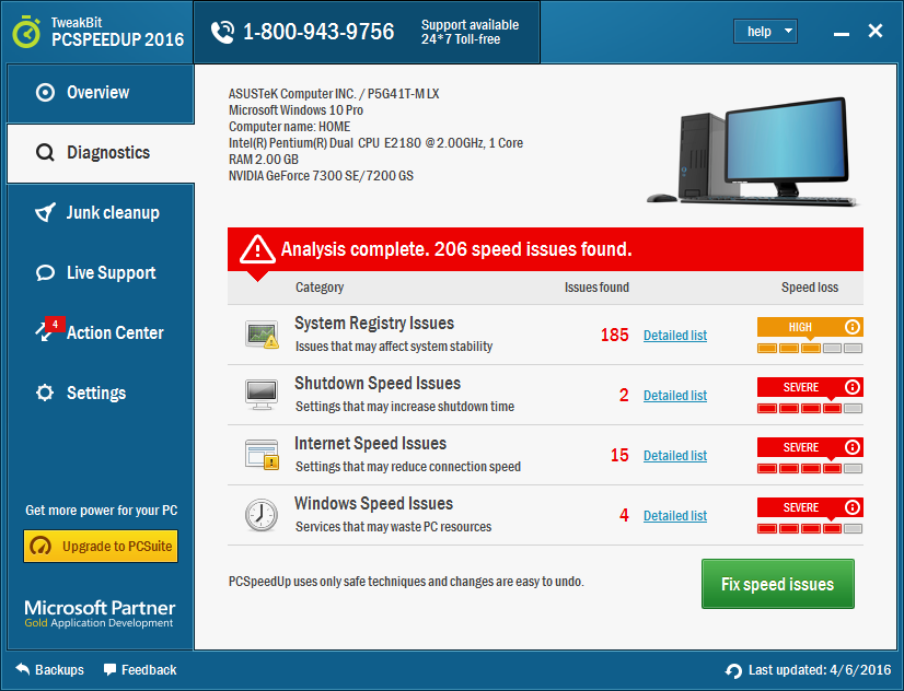 TweakBit PCSpeedUp License Key