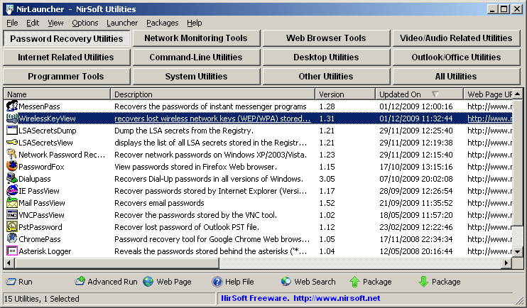 NirLauncher Package Serial Key