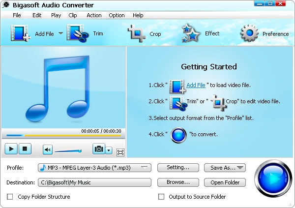 Bigasoft Audio Converter Serial Key