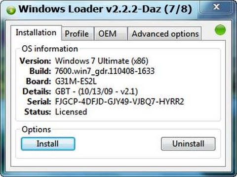 Windows 7 Activator By DAZ Download