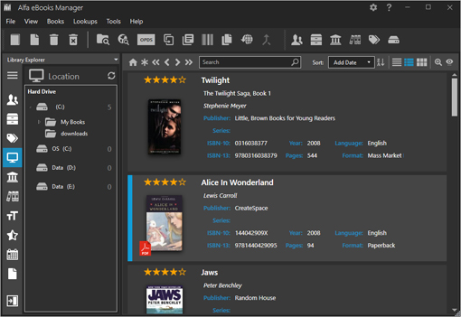 Alfa eBooks Manager Pro Key