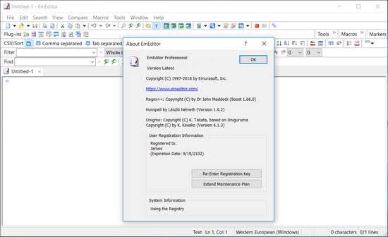 EmEditor Professional Serial Key