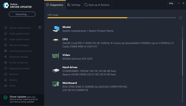 Outbyte Driver Updater Serial Key