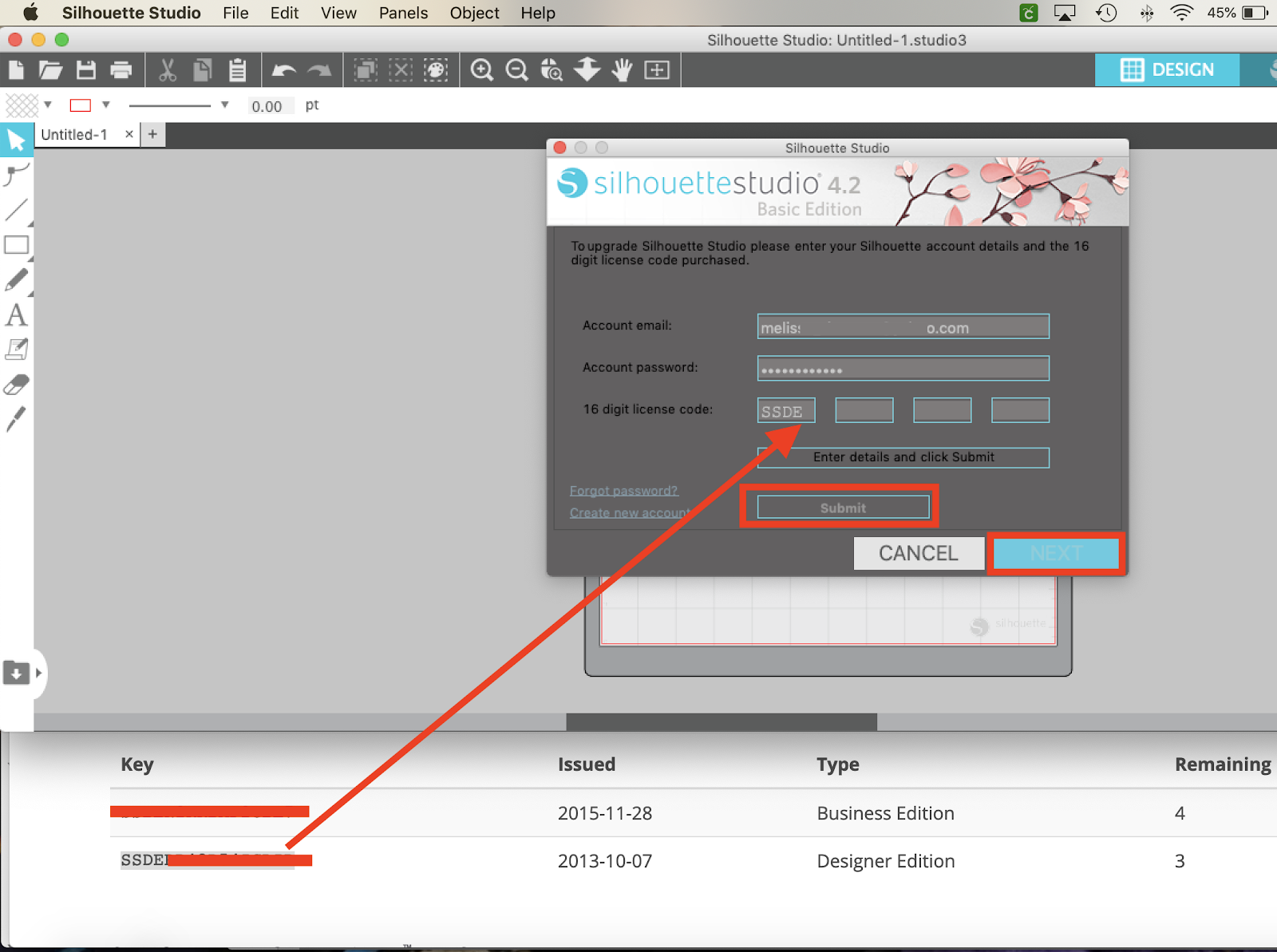 Silhouette Studio License Key