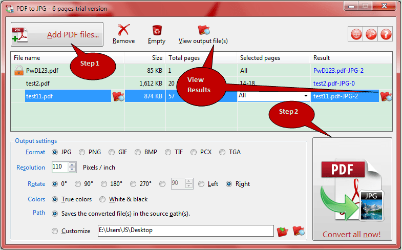 TriSun PDF to JPG License Key