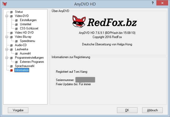 AnyDVD HD License Key